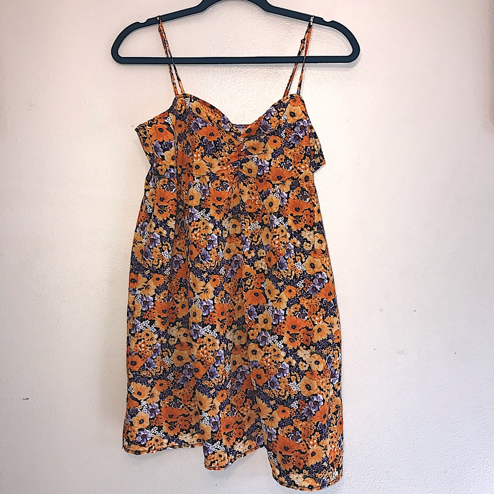 H&M Divided NWT Floral Spaghetti Strap Dress Medium
